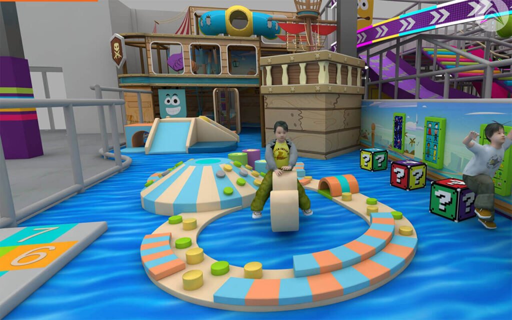 Toddler area rendering for Fun Nation Action Park.
