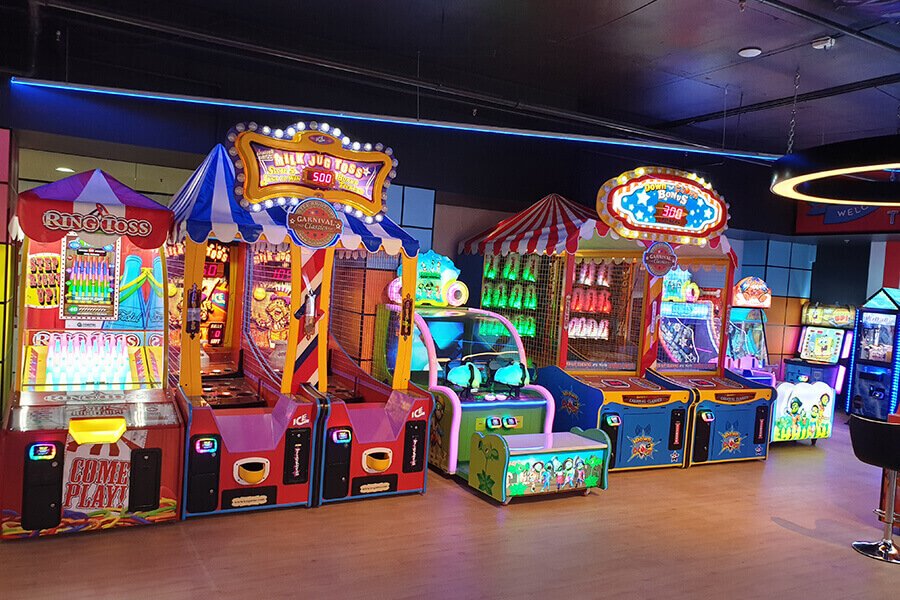 Arcade area at Fun Nation Action Park.