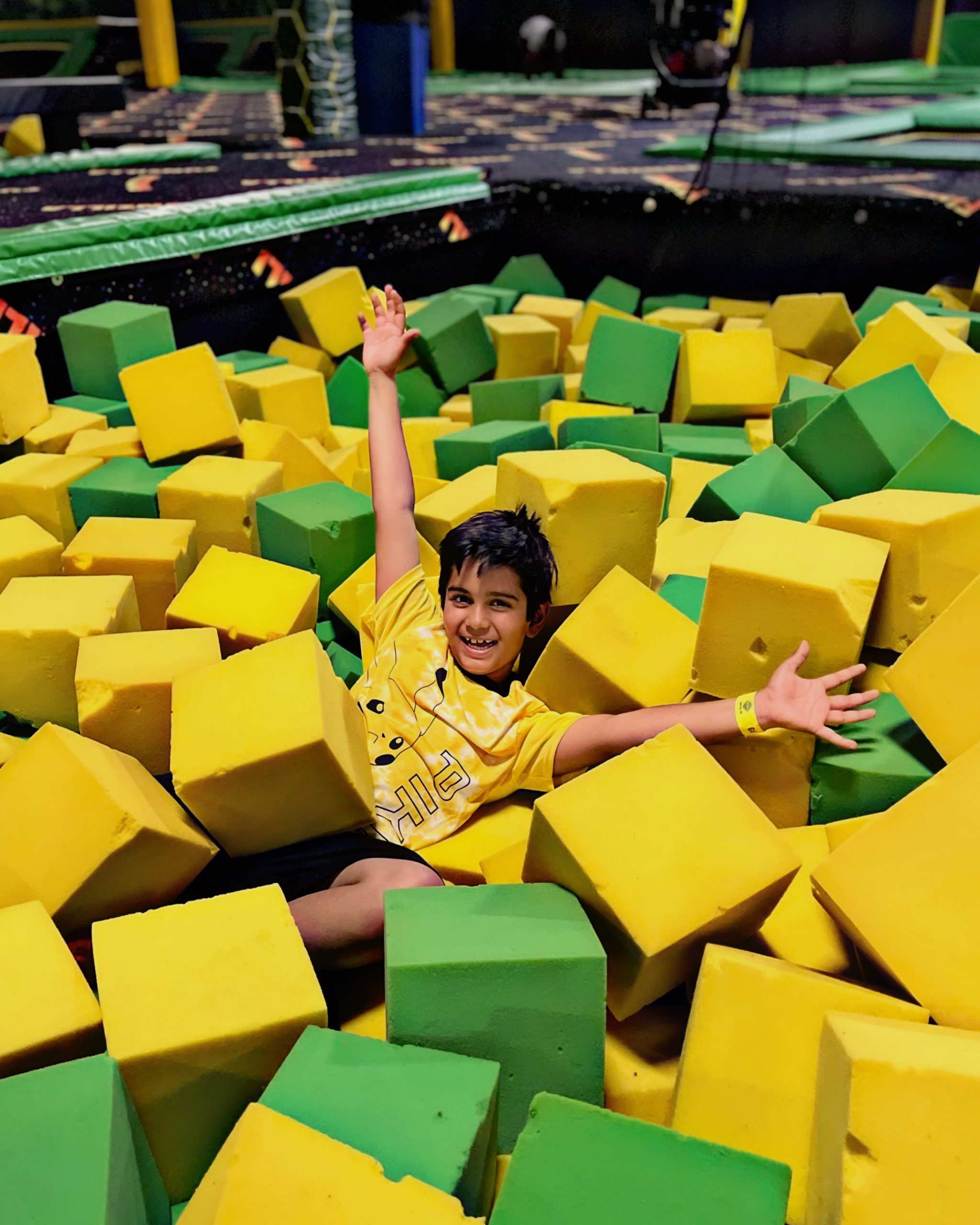 Foam-pit attraction at Funzilla Delran