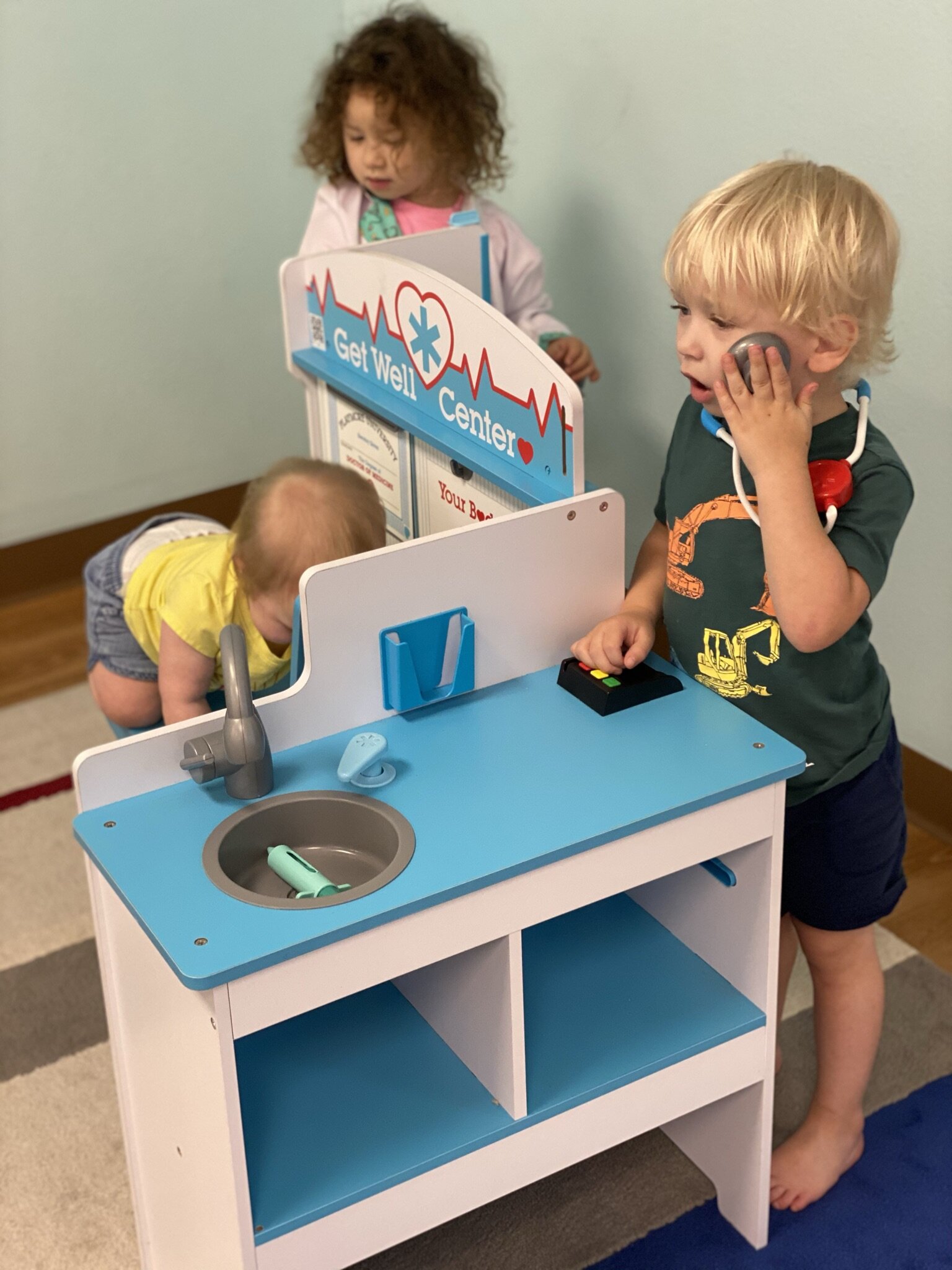 Pretend-play medical station inside GentleHands.