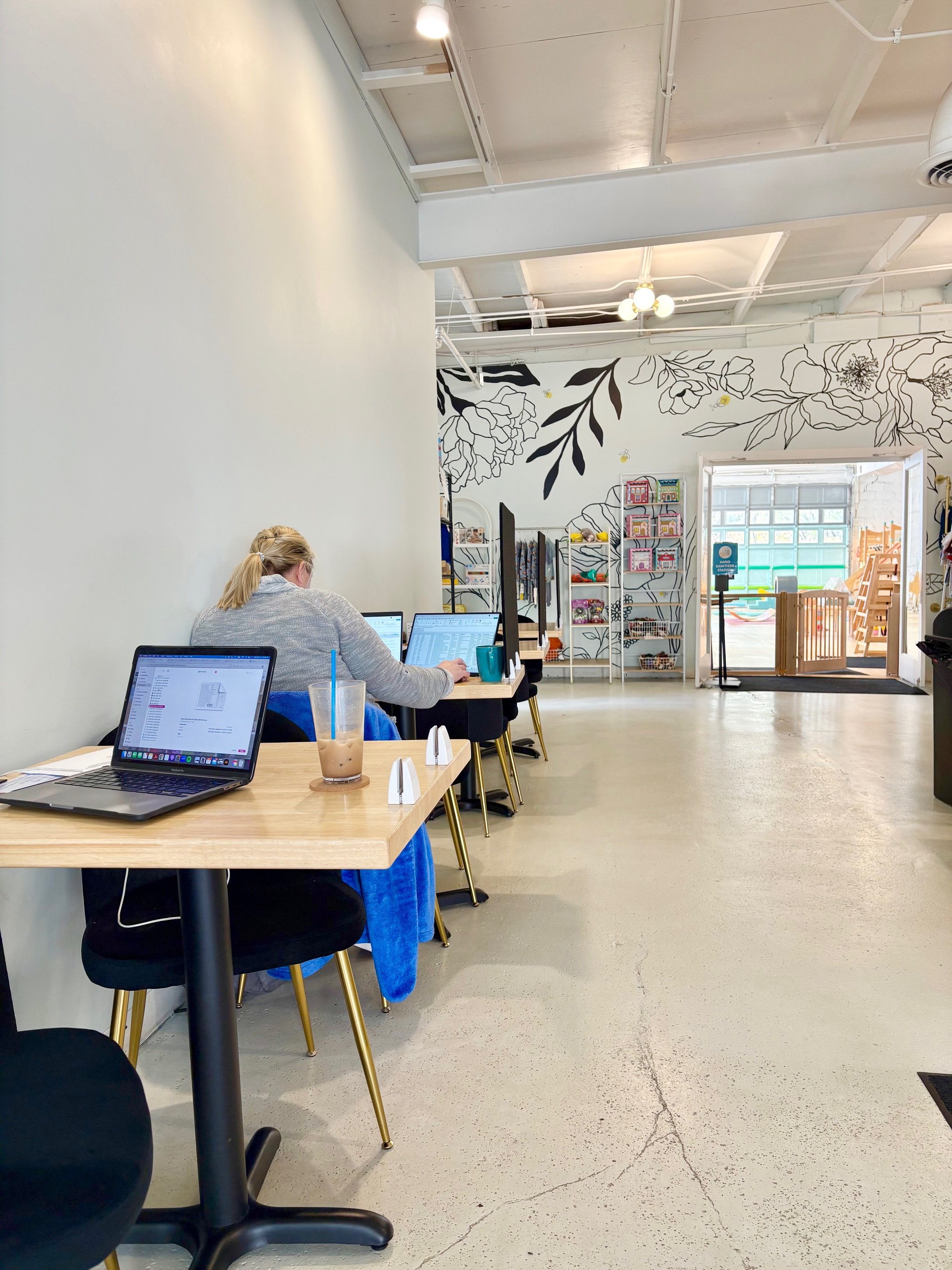 Additional play and seating space at Glow Worm Cafe & Play.