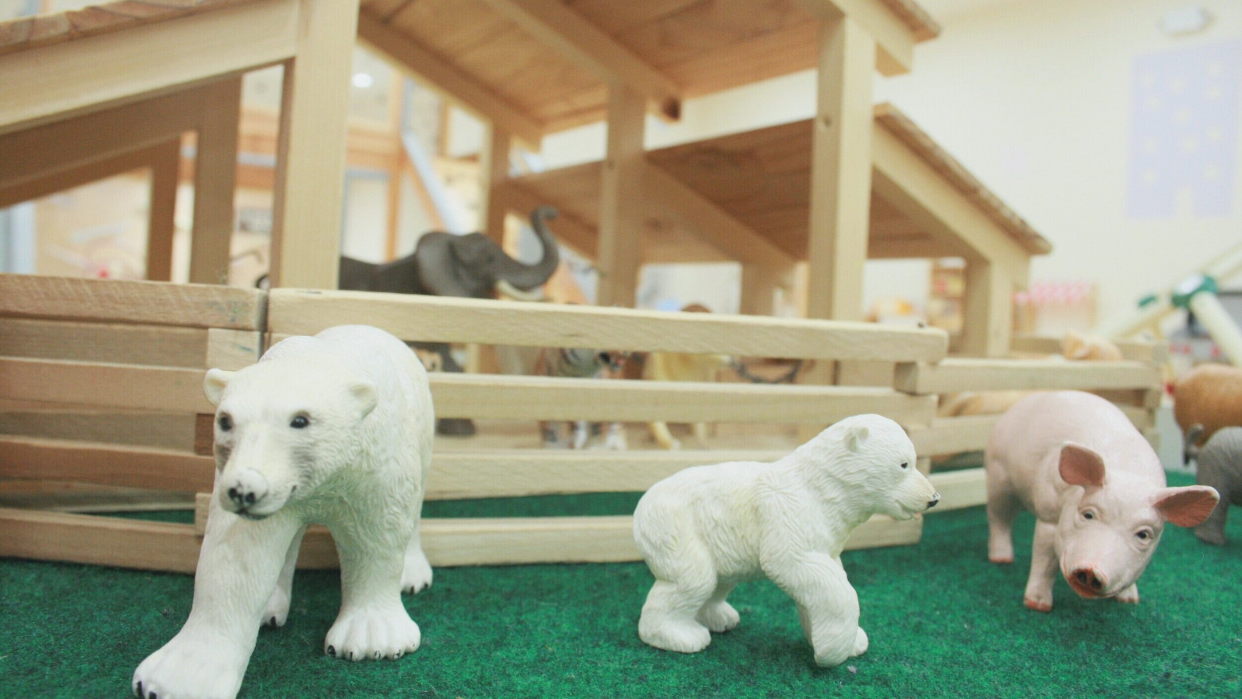 Pretend-play and sensory-style play details at Good Day Play Cafe.