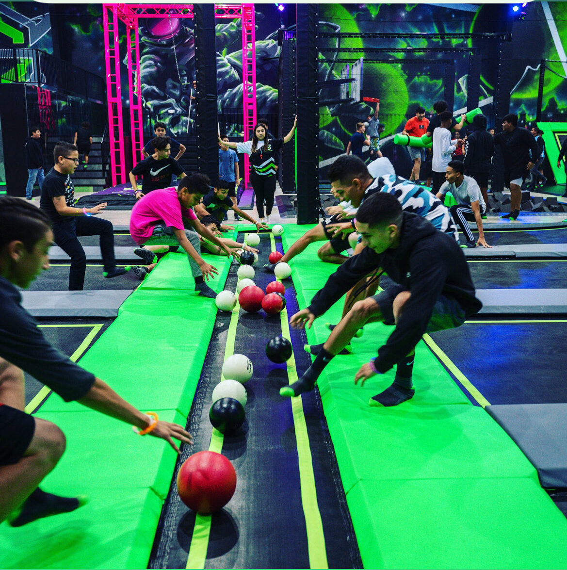 Indoor active-play area at Ground Control