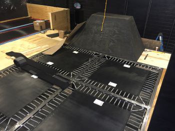 Additional trampoline area at Hangtime