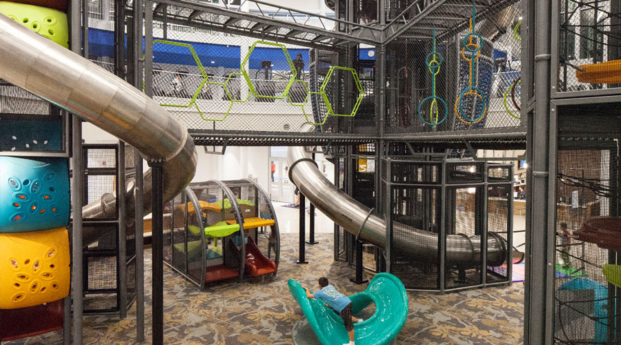 Main indoor play structure at CORE Play