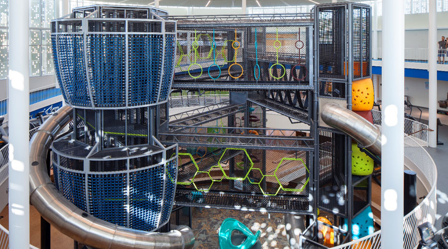 Indoor playground features and toddler-friendly zones at CORE Play