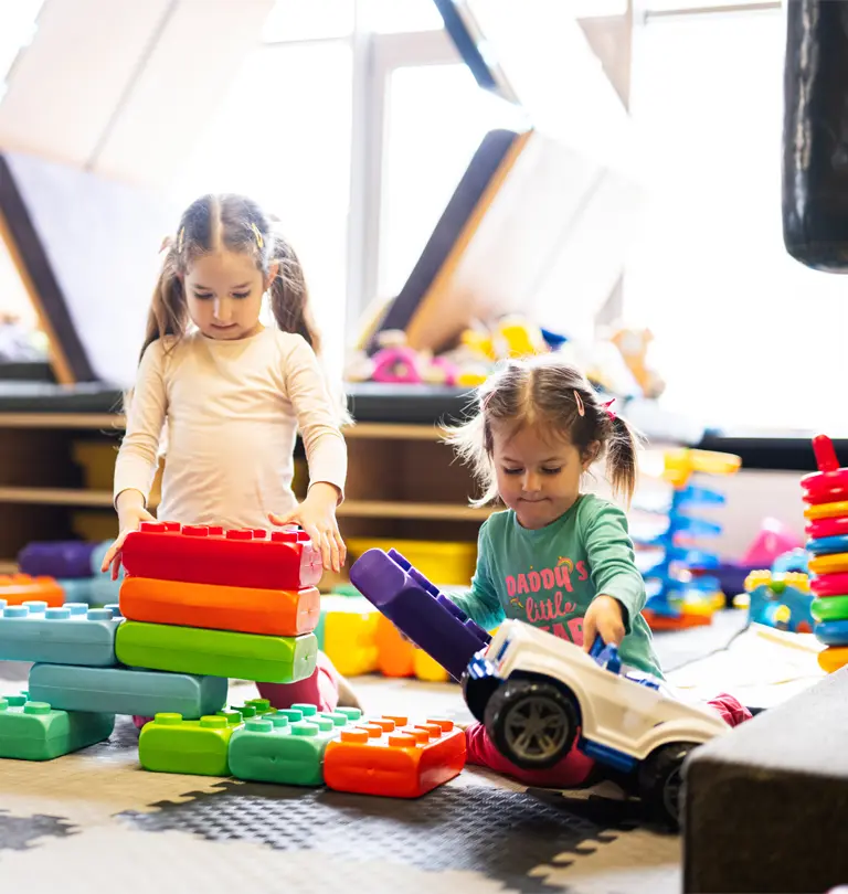 Children using the Holiday Cafe play area