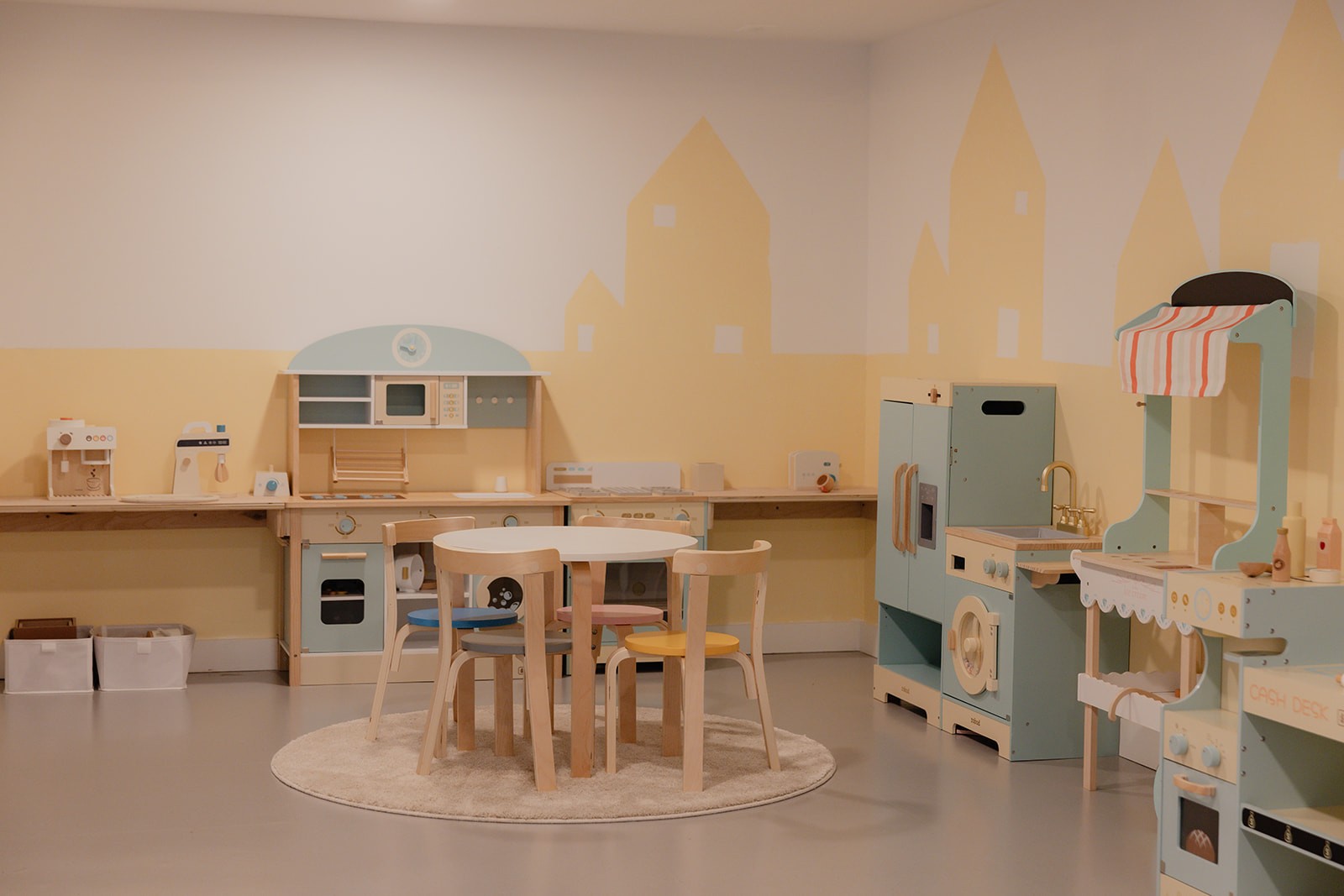 Seating and younger-child play area at House of Wonder