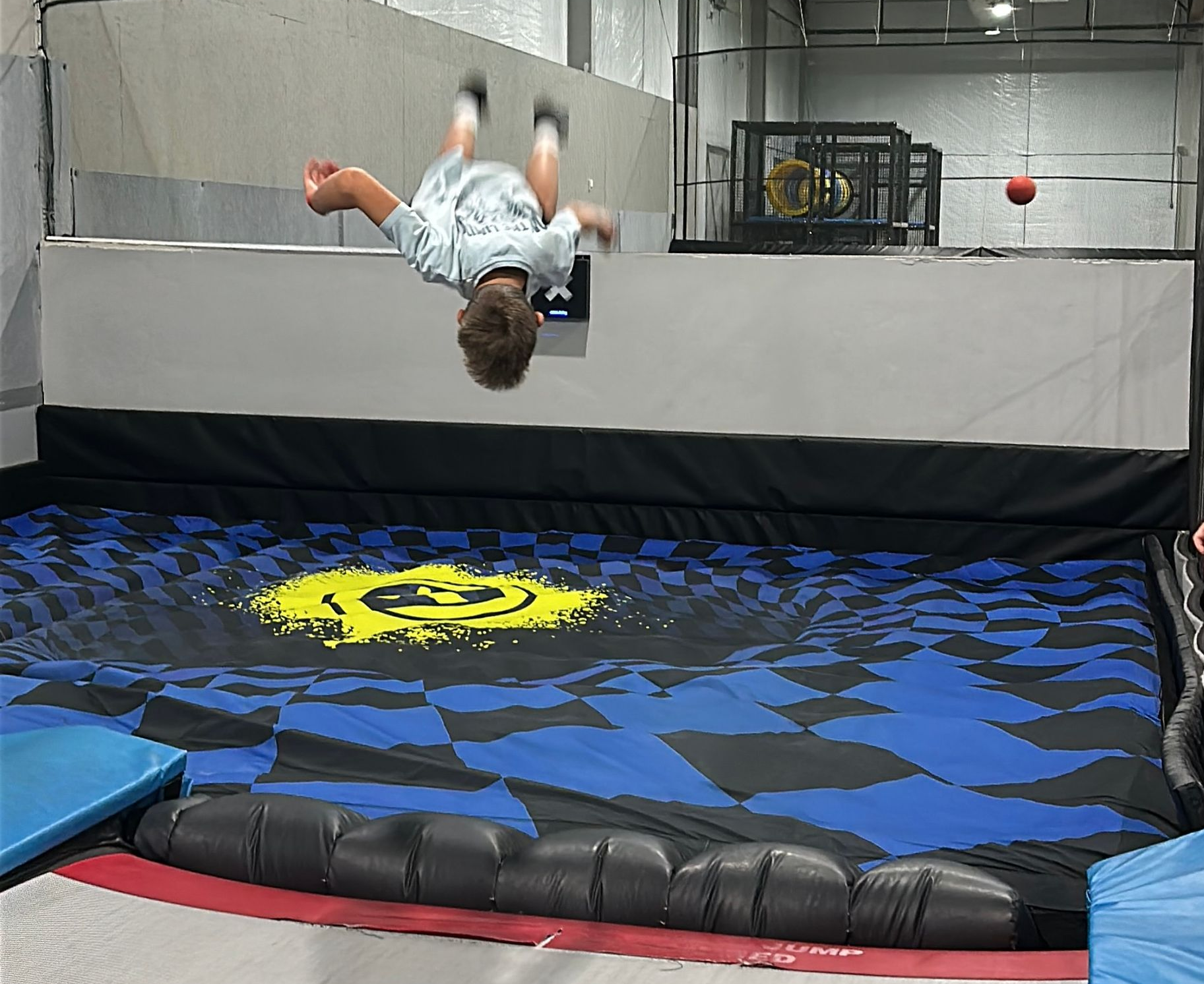 Airbag or stunt-landing attraction at Jump Craze