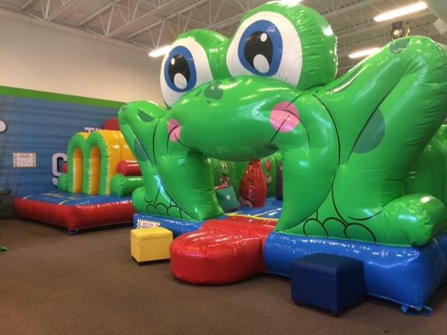 Large inflatable play area at Jumped-Up