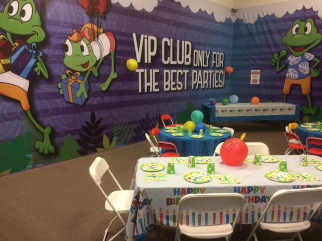Birthday party room at Jumped-Up