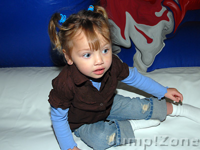 Inflatable play area during open play at Jump!Zone Florence.