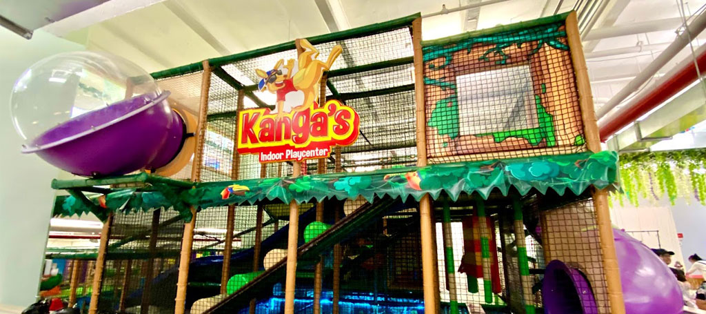 Wide look at the play space inside Kanga's Long Island City.