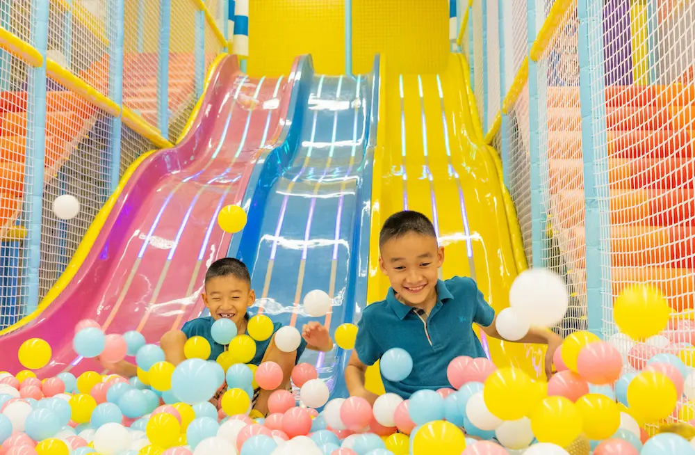 Slide area at Keiki Kingdom Clubhouse Waipahu