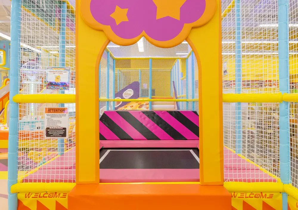 Trampoline area at Keiki Kingdom Waipahu