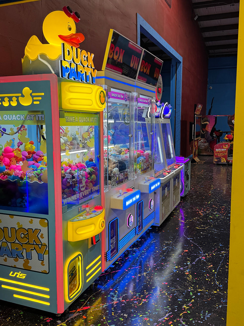 Arcade area at Kids Party Ranch