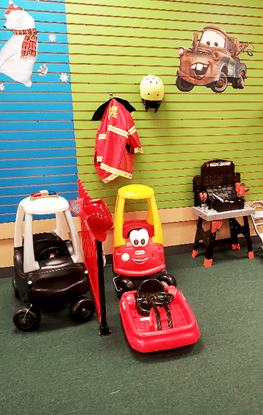 Indoor play space at Kids Town Fox Valley Mall