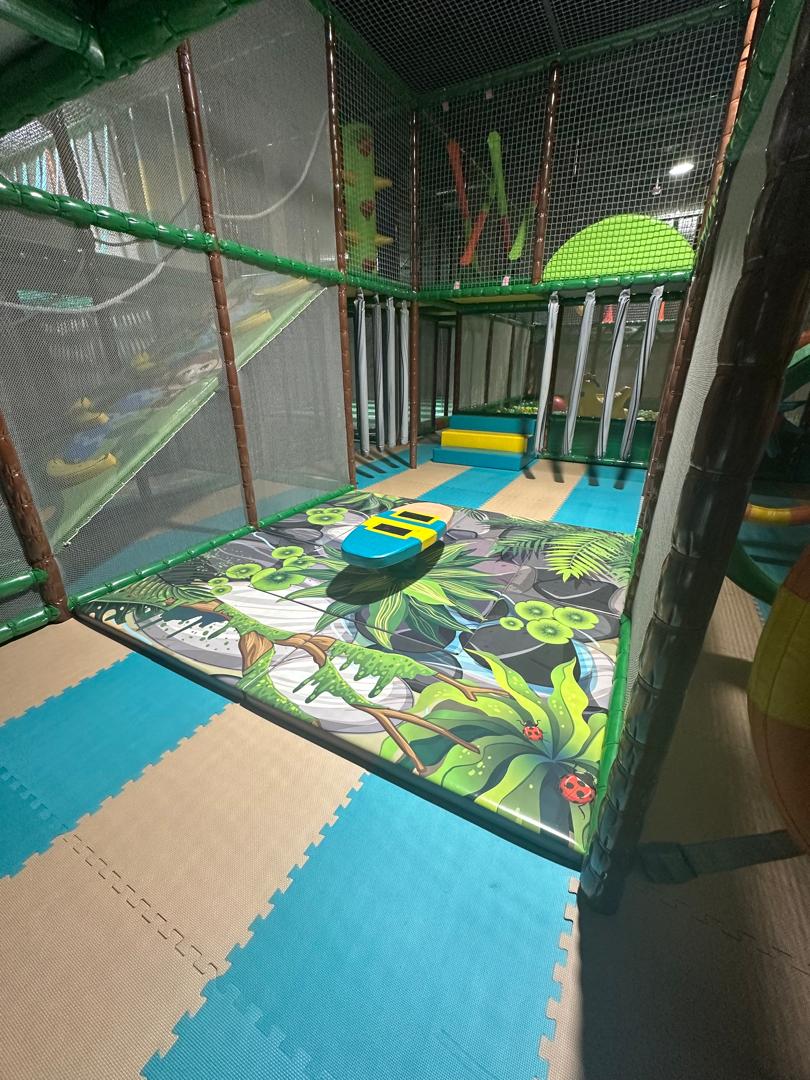 Ball-pit and slide area at Kids Ultimate Playground Albany