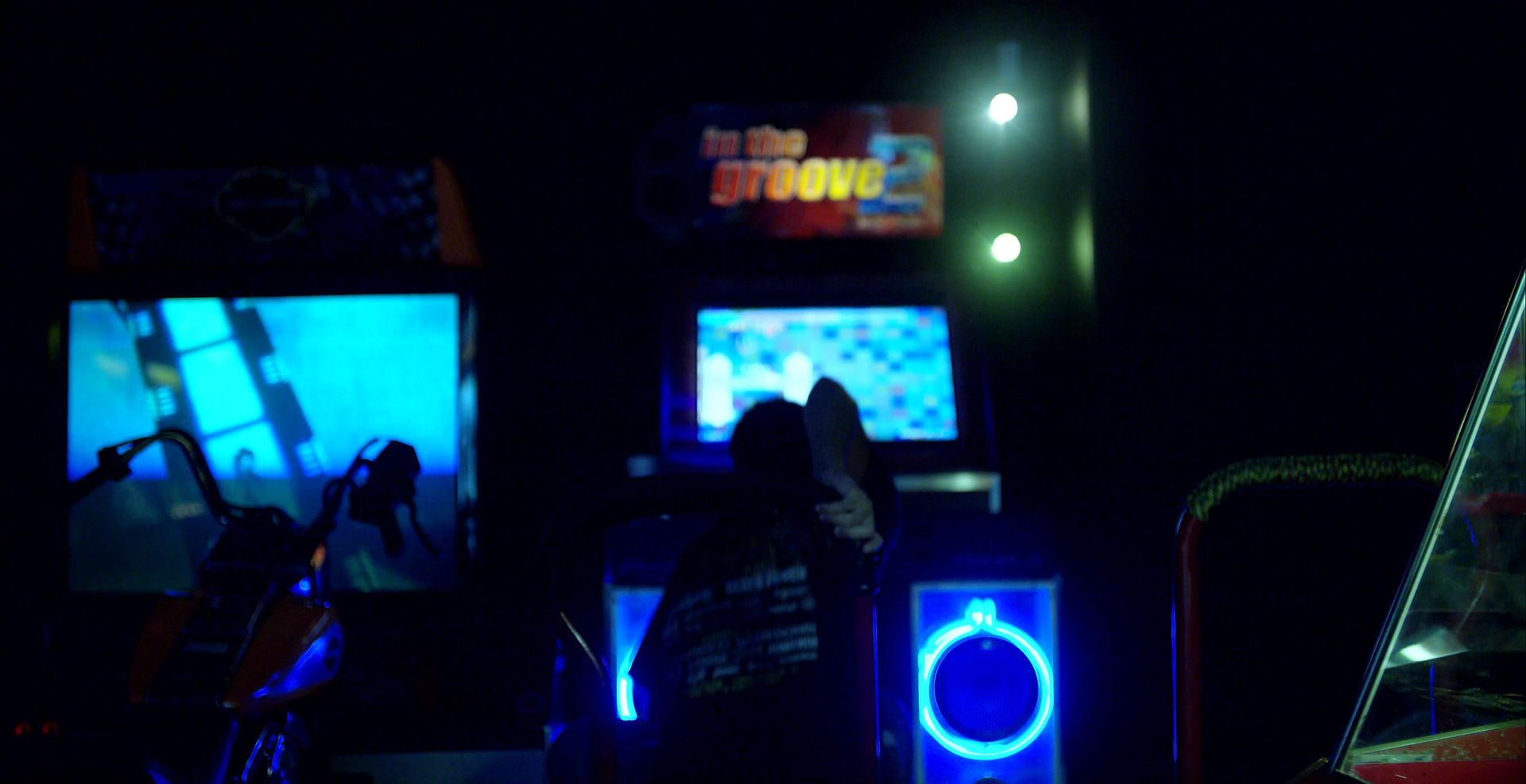 Vintage arcade area at Kidstar Park.