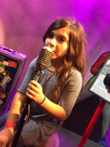 Kids using science exhibits at Lancaster Science Factory