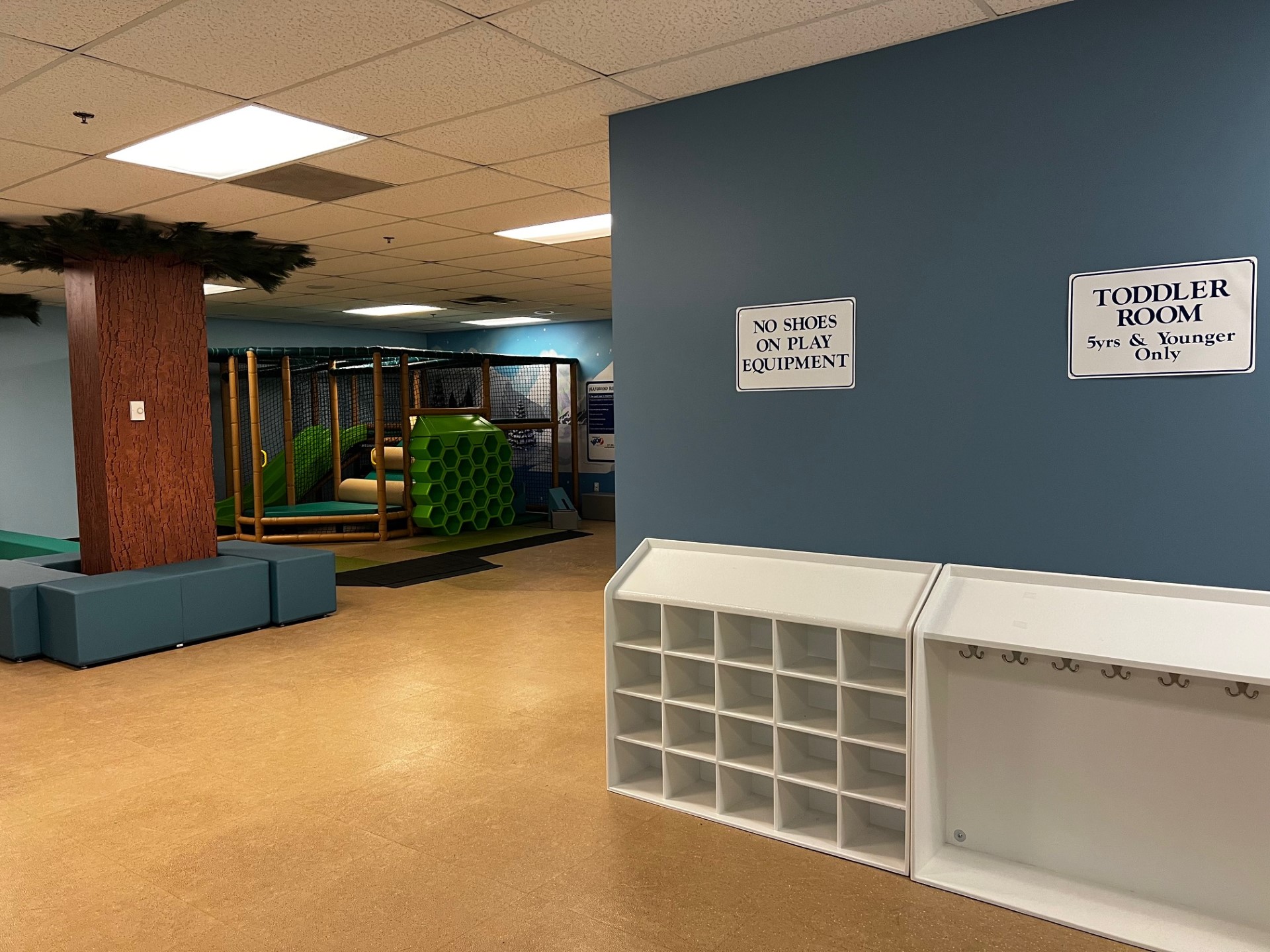 Toddler room at Last Frontier Community Activity Center Playground.