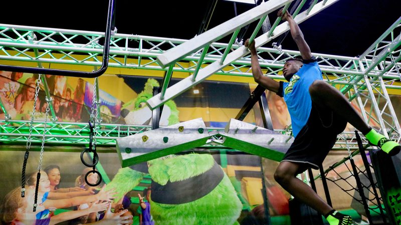 Ninja course at Launch Entertainment Park Norwood.