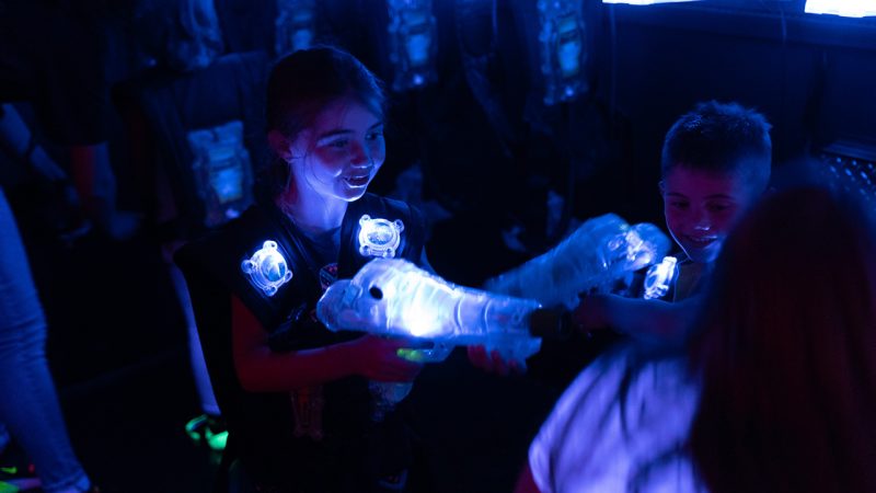 Laser tag attraction at Launch Entertainment Park Norwood.