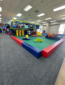 Soft play and open toddler floor space at Let's Imagine