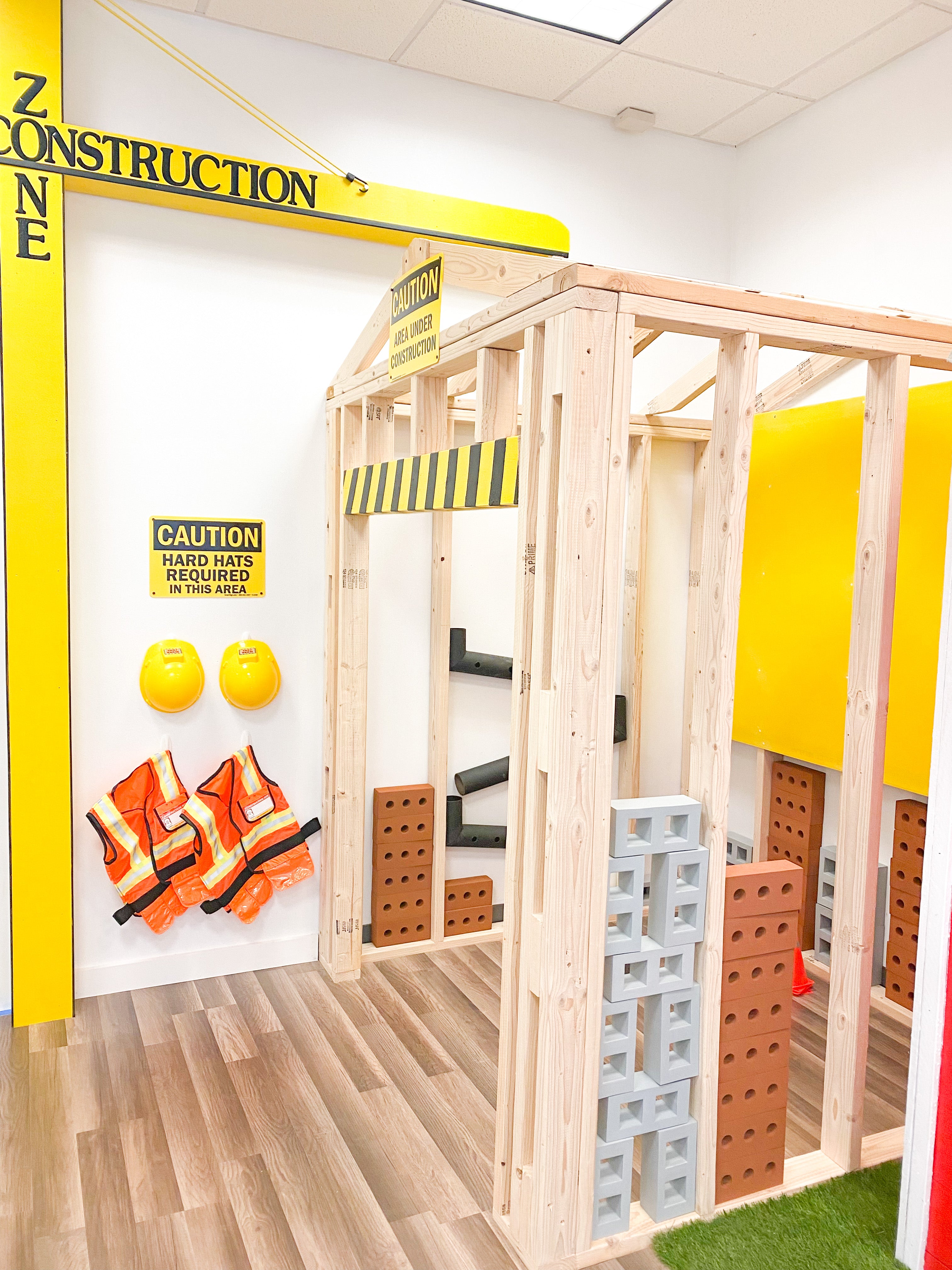 Pretend-play area at Let's Play Pretend