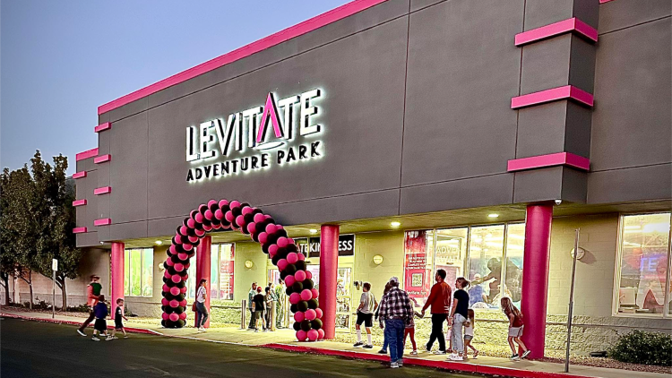 Levitate Adventure Park exterior in east Flagstaff.