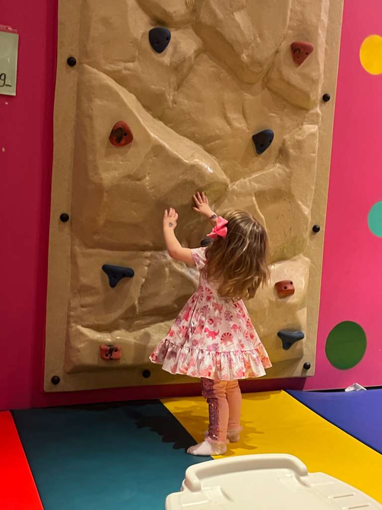 Small climbing wall inside Lil Bunny Play