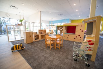 Dramatic play area at LilyPad Cincinnati