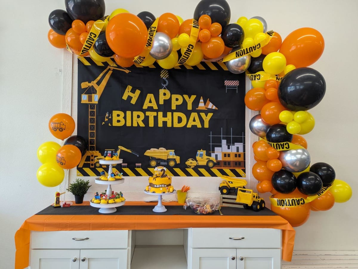 Birthday setup at Little Bee's Playhouse in Amarillo.