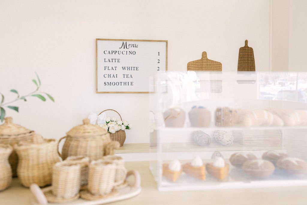 Coffee and pastry setup at the parent lounge inside The Little Sandbox.