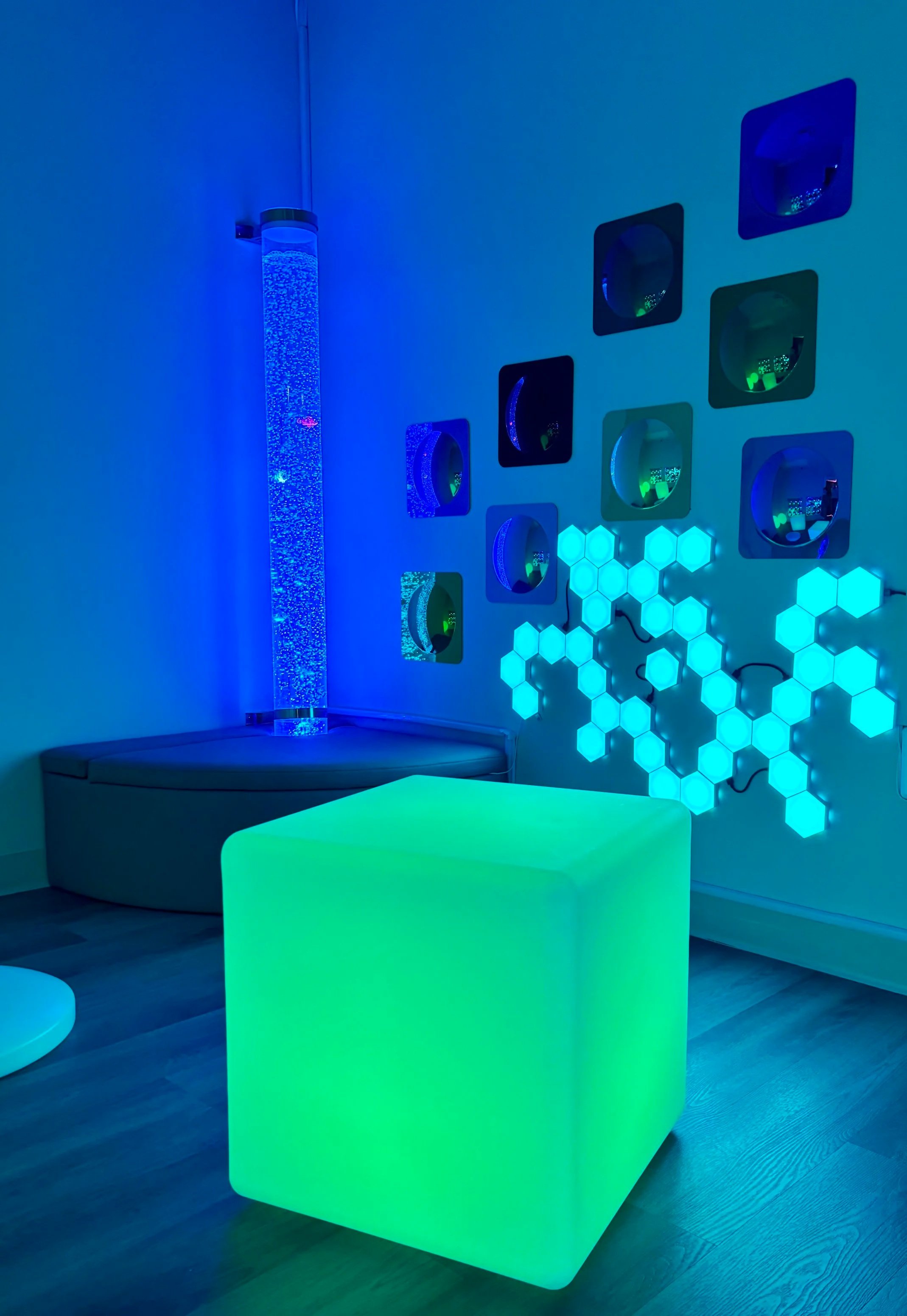 Glow Haven sensory room at LittleTopia