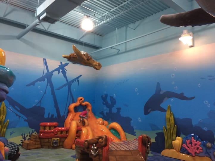 Official photo of Magnolia Mall's ocean-themed kids play area