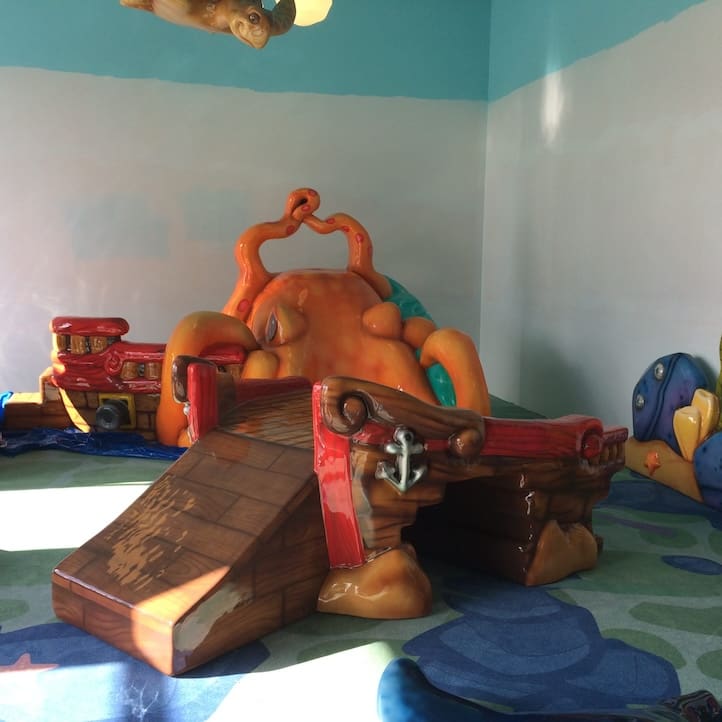 Soft-play sculptures inside Magnolia Mall's Florence kids area