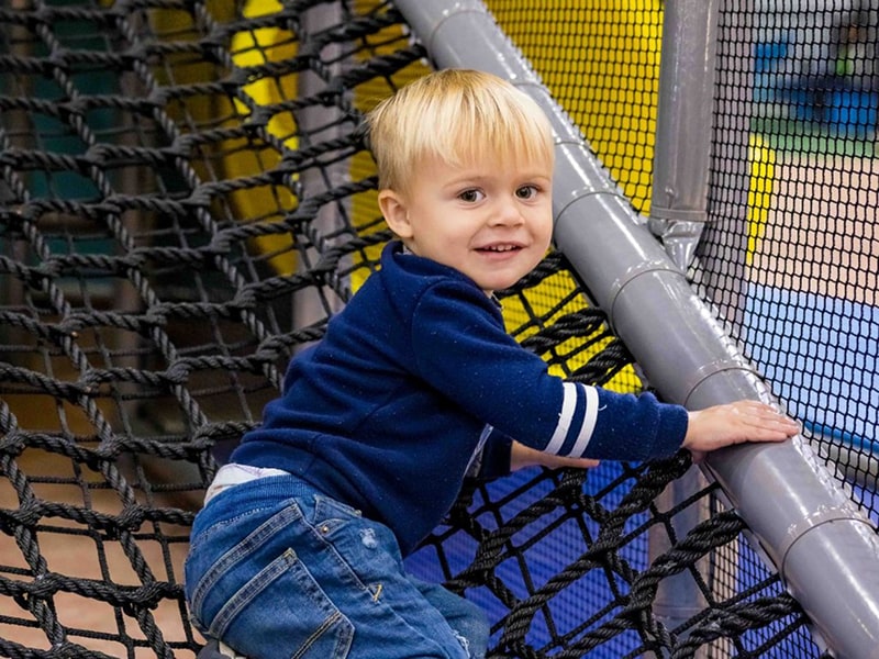 Bounce Beach indoor play area at Malibu Jack's Ashland.
