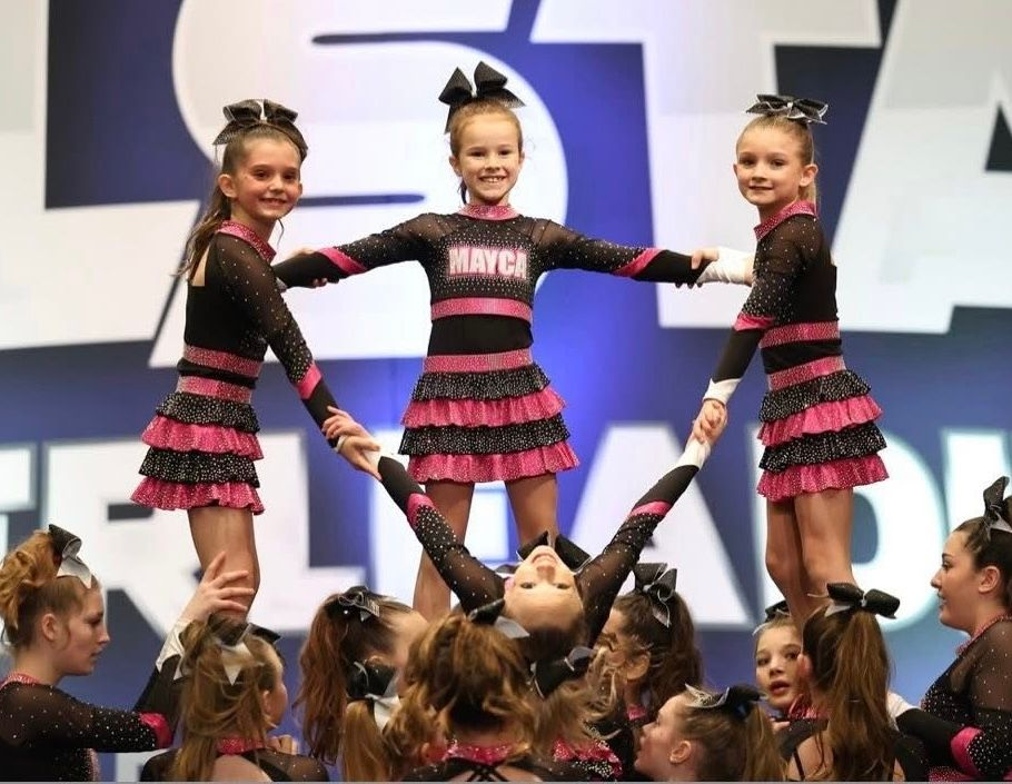 Young cheer athletes at The MAYCA Studio