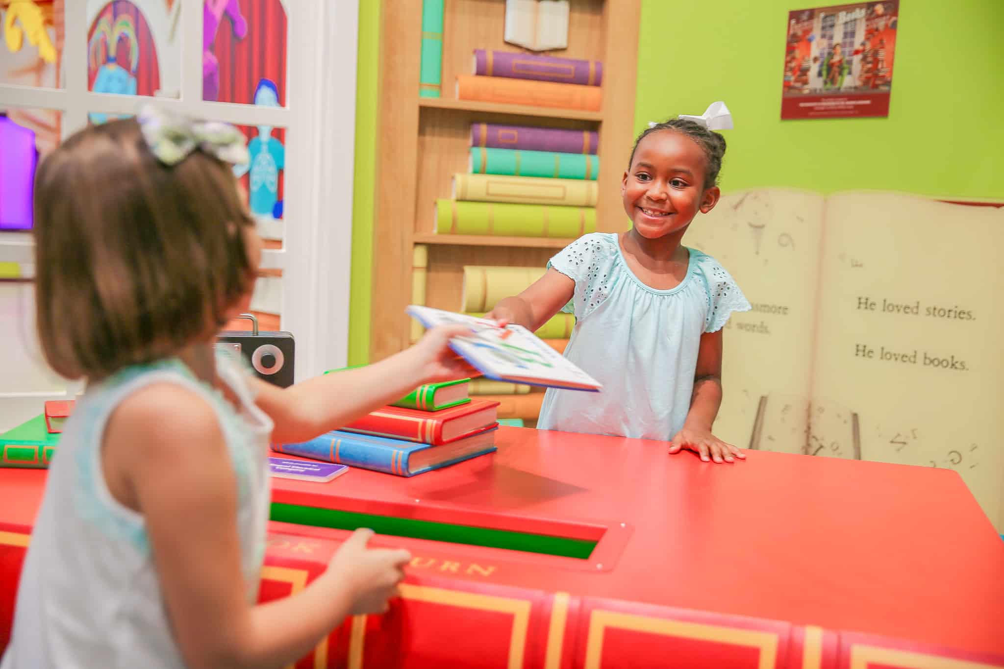 Children using interactive museum exhibits in Meridian