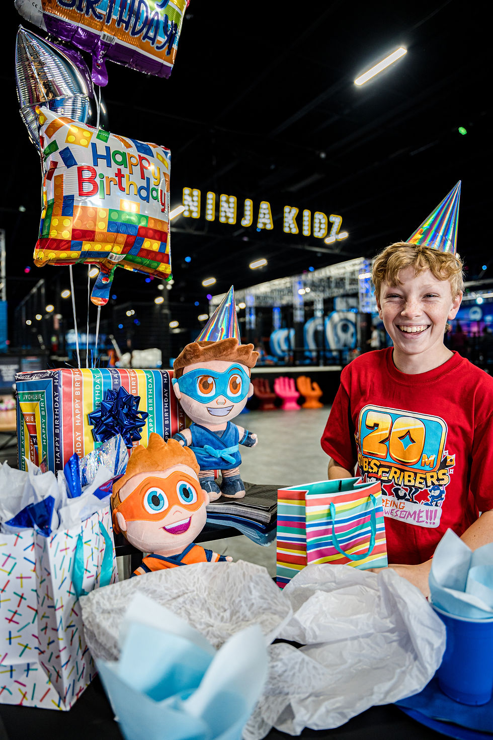 Indoor jumping and activity area at Ninja Kidz Hammond