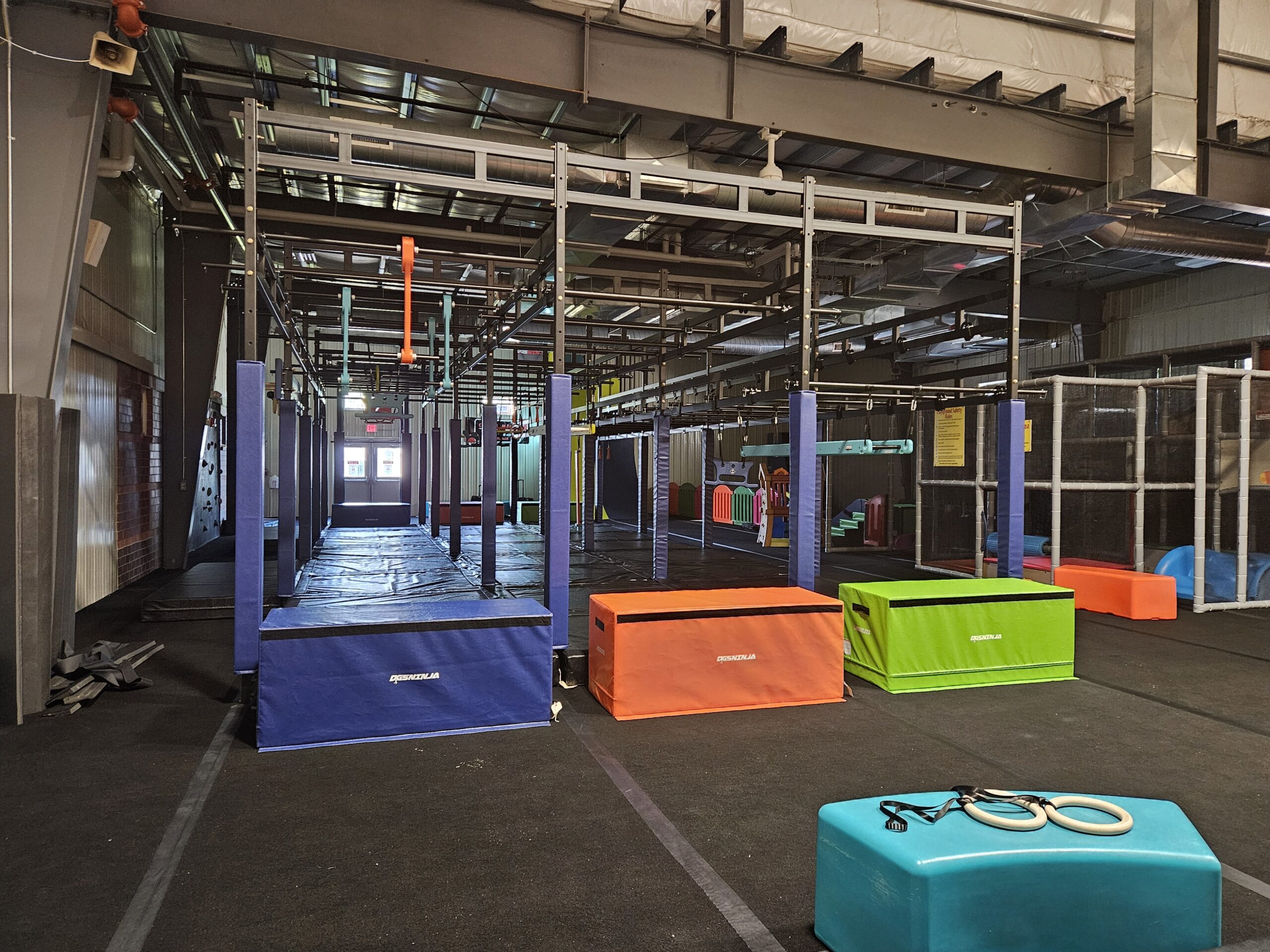 Main obstacle course area inside NinjAdventure Zone.