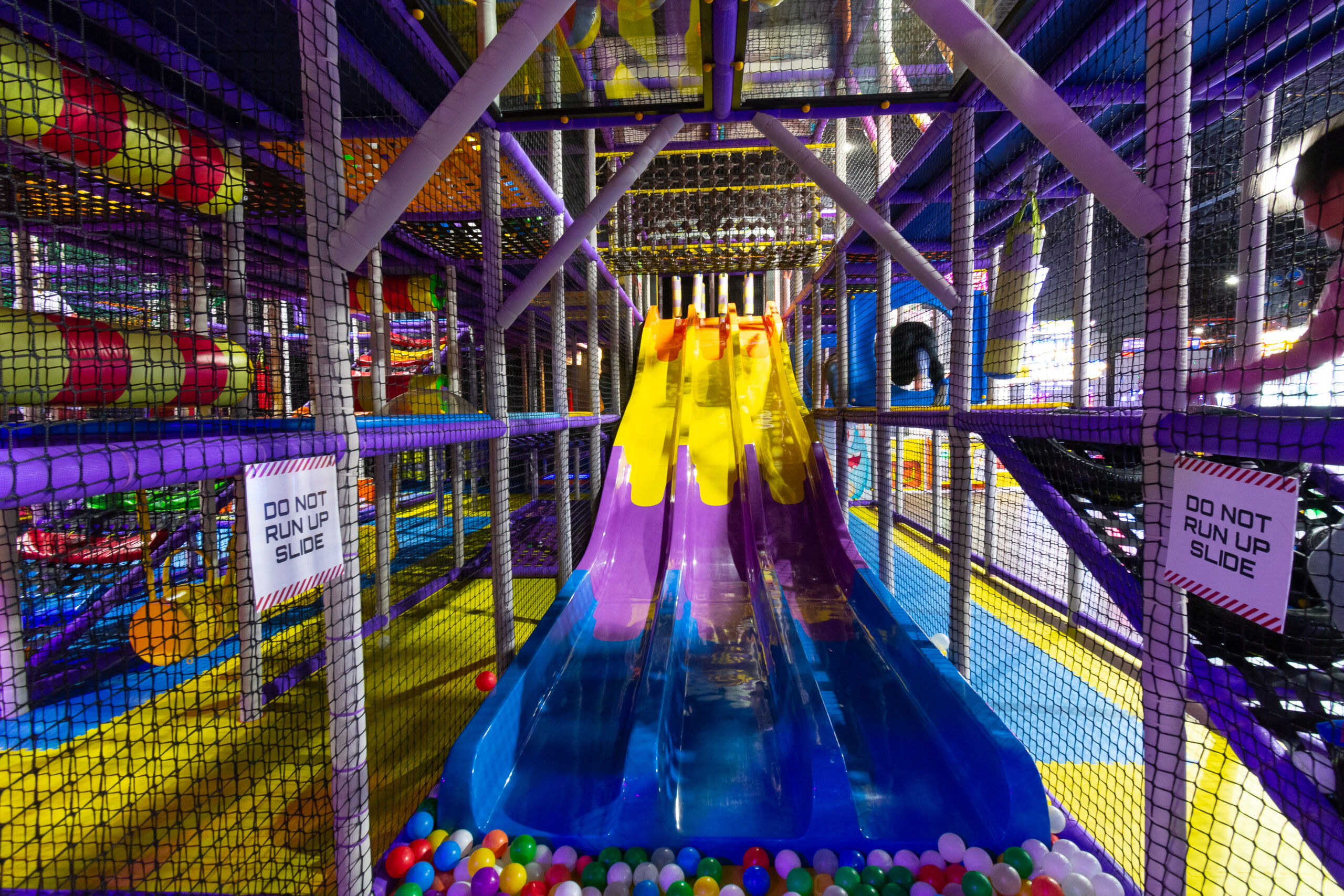 Adventure play structure at No Surrender Unlimited Fresno