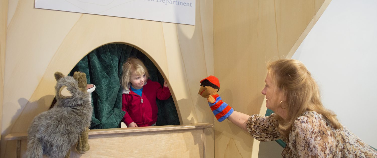 Toddler playspace with early-learning activities at North Country Children's Museum.