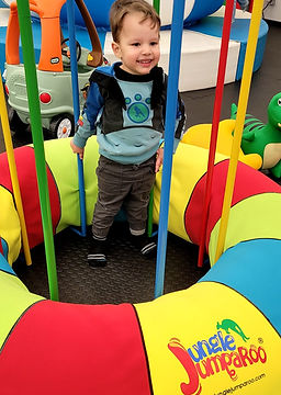 Soft-play climbing area at NorthWest Soft Play Event Center.