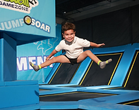 Indoor jump attraction at Off The Wall - Kendall.