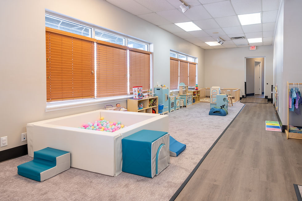 Additional view of the indoor play setup at Otterly Fun.