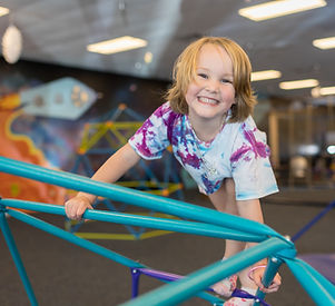 Indoor play structure at Over The Moon Play Space