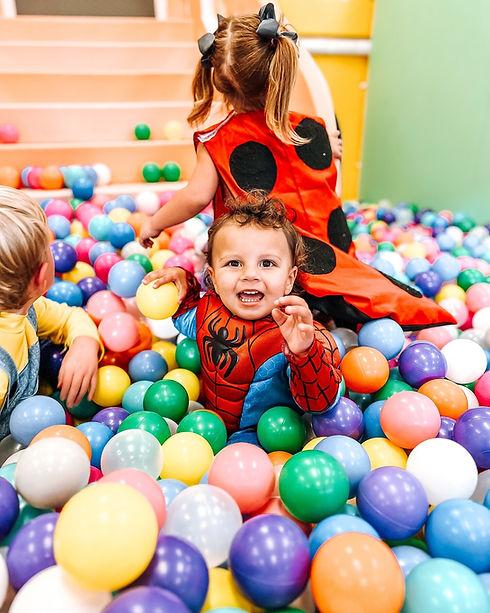 Soft-play setup at Peachy Playtown.