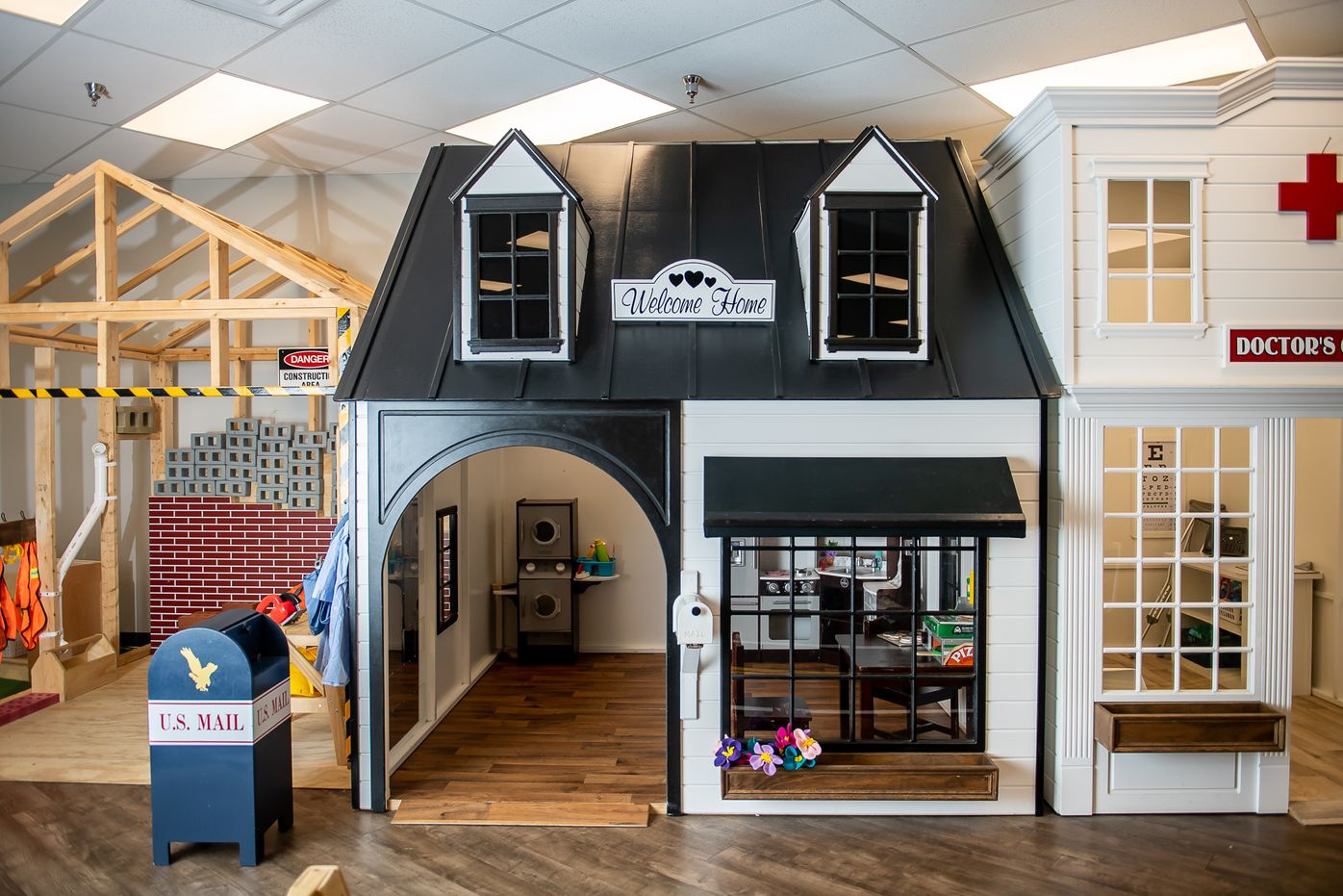 Grandma's House play structure at Piney Town Playhouse